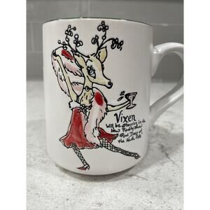 VIXEN Christmas 18oz Mug 2024 Eli + Ana Rudolph The Red Nose Reindeer NEW